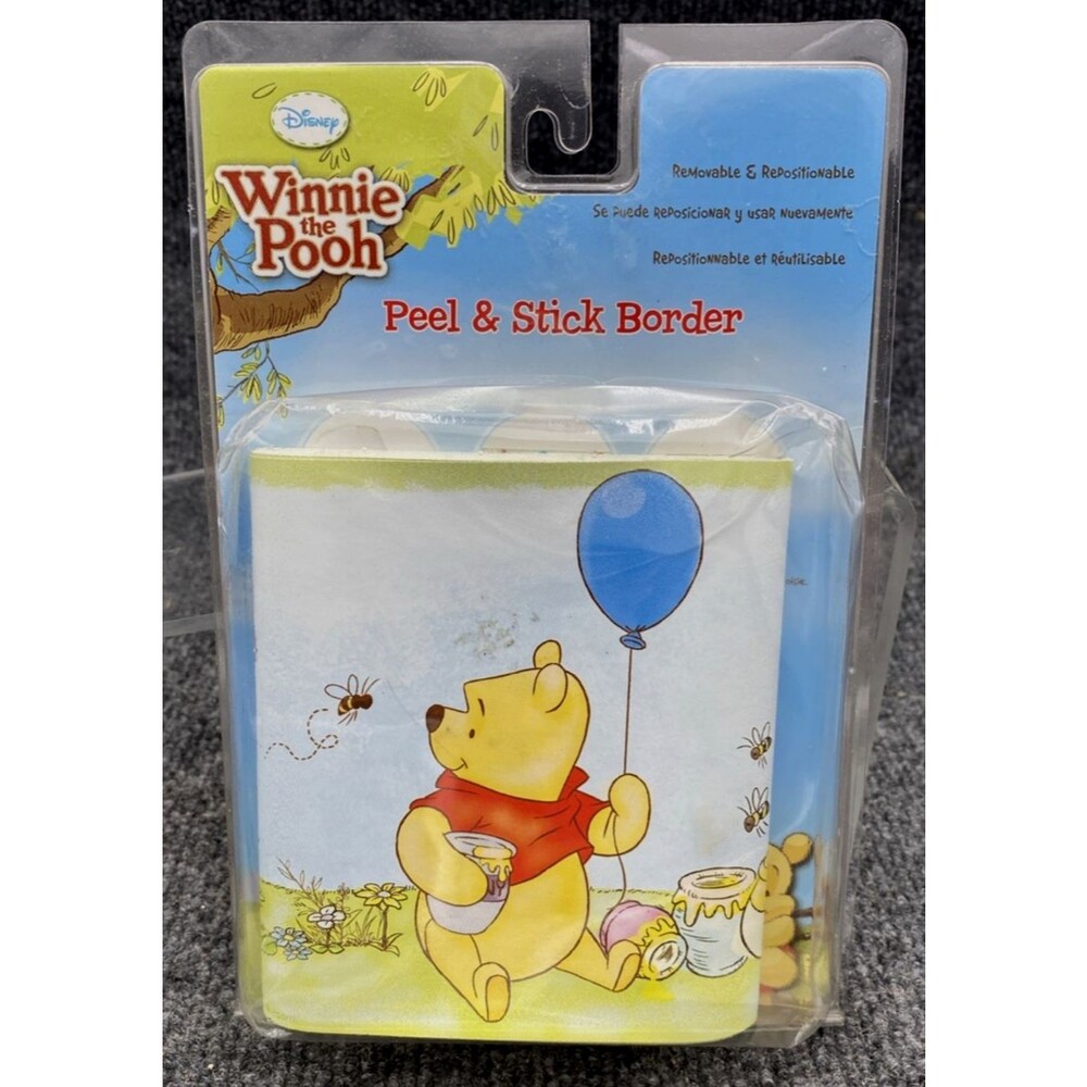 Disney Winnie the Pooh Peel and Stick Wall Border Removable Nursery Decor New